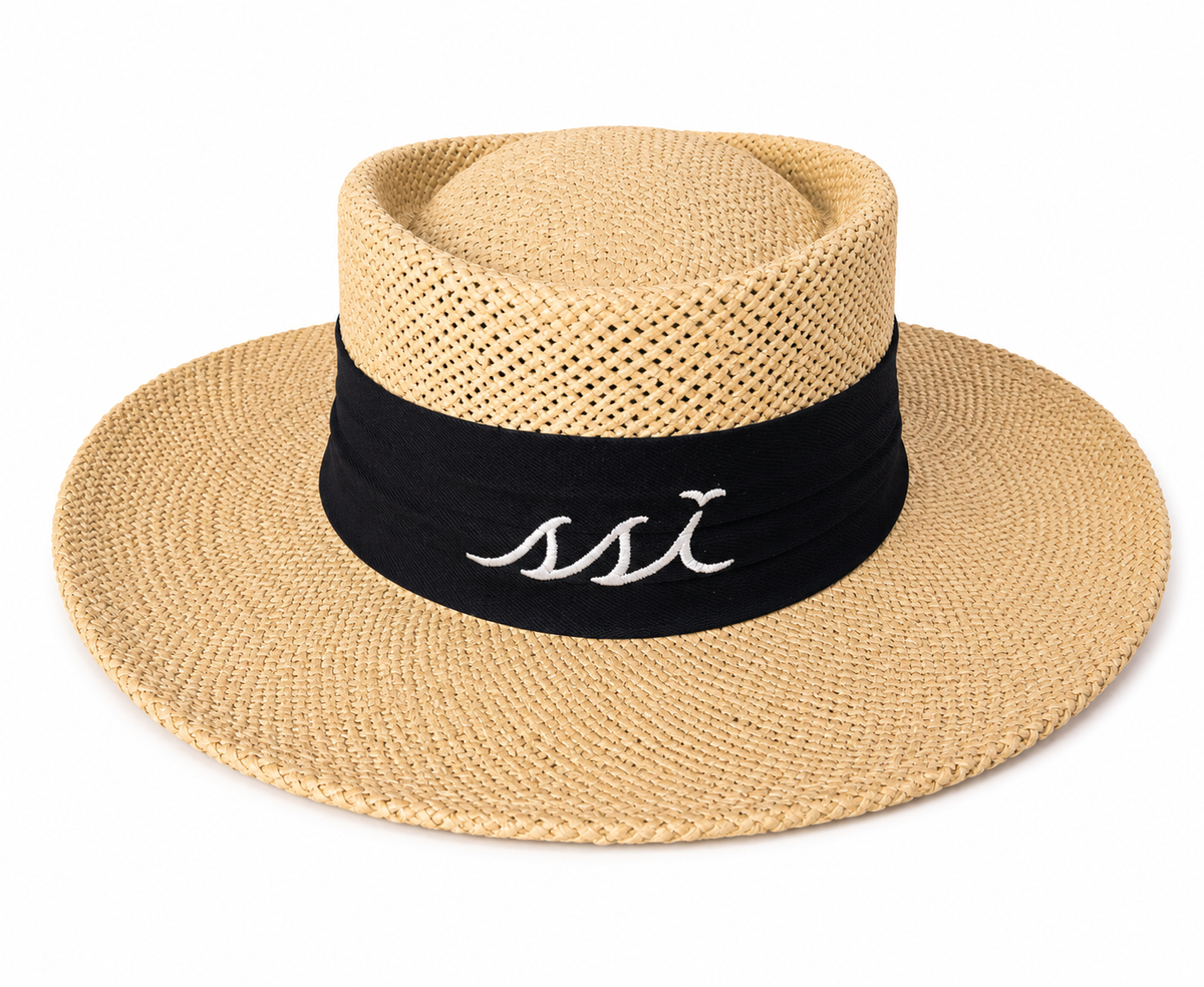 AHEAD The Gambler Straw Hat – Saint Simons Island Ribbon – L/XL