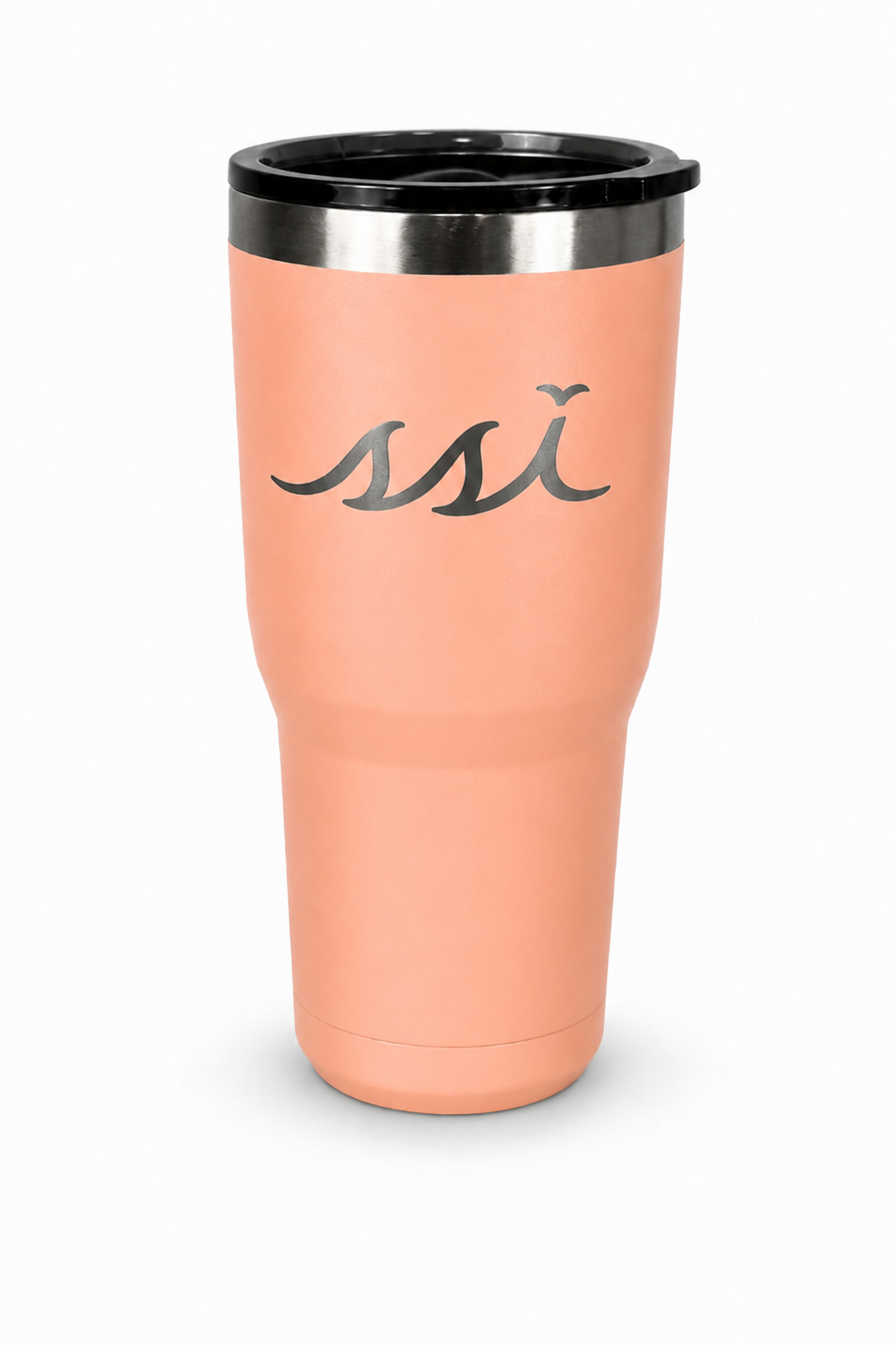 Yukon Peach St. Simons Island 30 oz Stainless Steel Tumbler — Etched SSI Logo