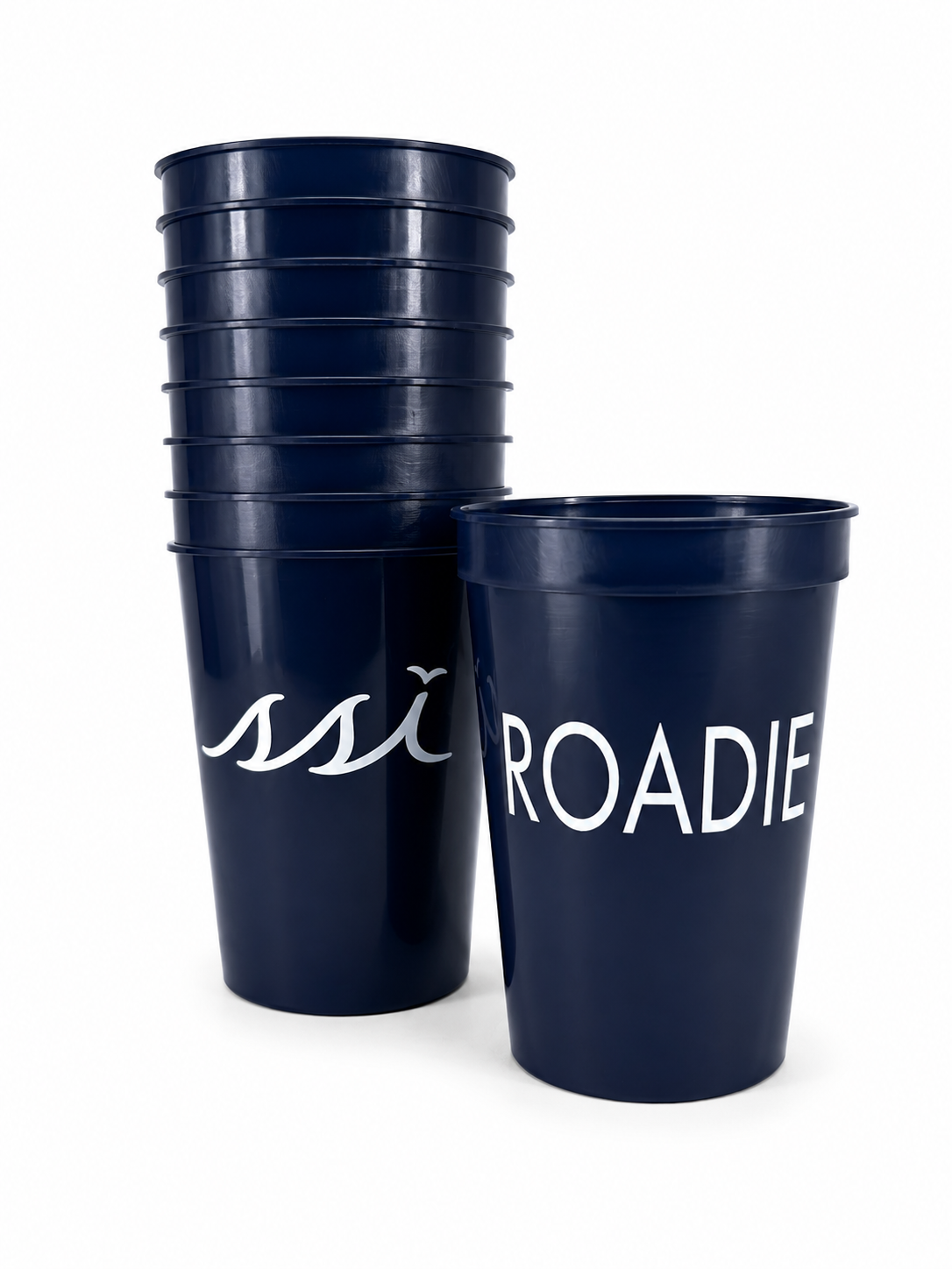 St. Simons Island Navy 22 oz Stadium Cups — Roadie 6 Pack