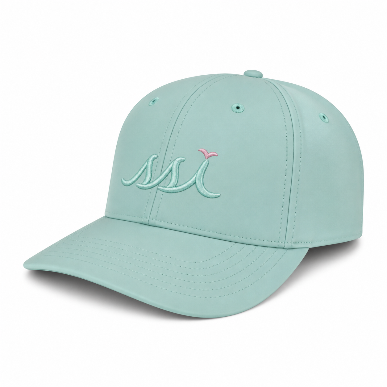 Robin’s Egg St. Simons Island Small Fit Hat — Raised SSI Logo