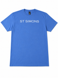 Royal Blue St. Simons Island Tee — White Crab Back Print