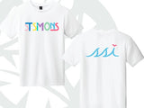 Kids White Multi Color Shirt ST SIMONS front, Logo back
