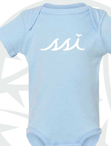 Light Blue Onesie with White Logo