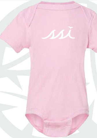 Light Pink Onesie with White Logo