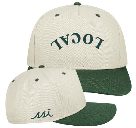 Stone St. Simons Island LOCAL Hat — Dark Green Bill