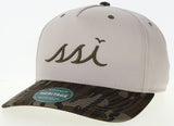 Stone w/ Camo Bill - Olive Logo - Legacy Heritage Hat