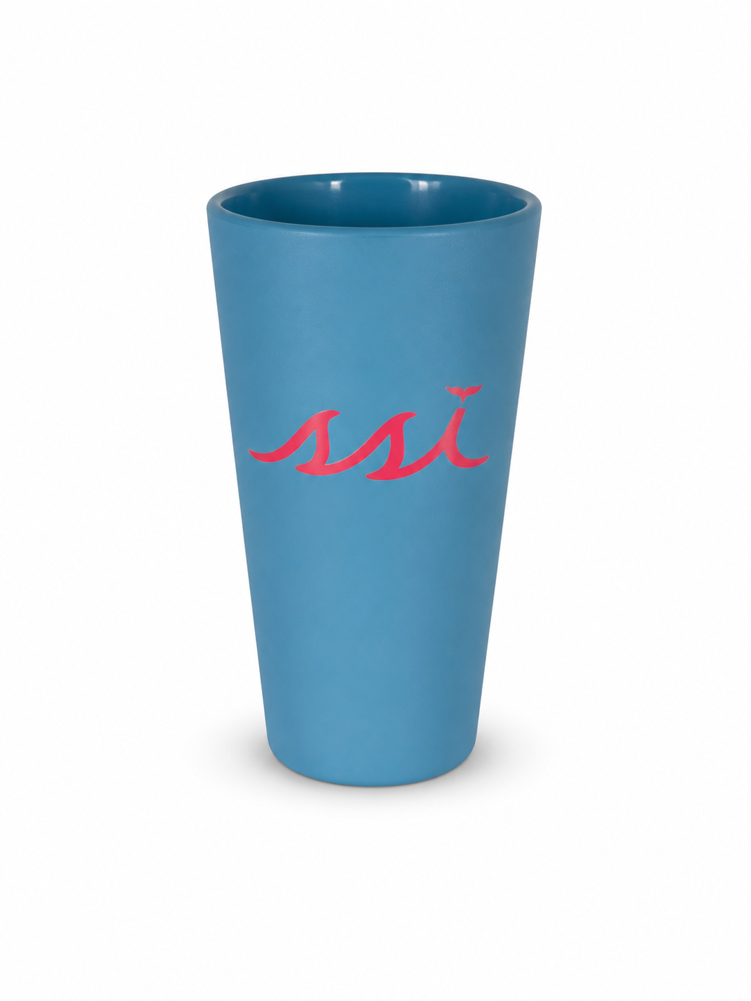 Silipint 16 oz Sky Blue St. Simons Island Flex Cup — Pink SSI Logo
