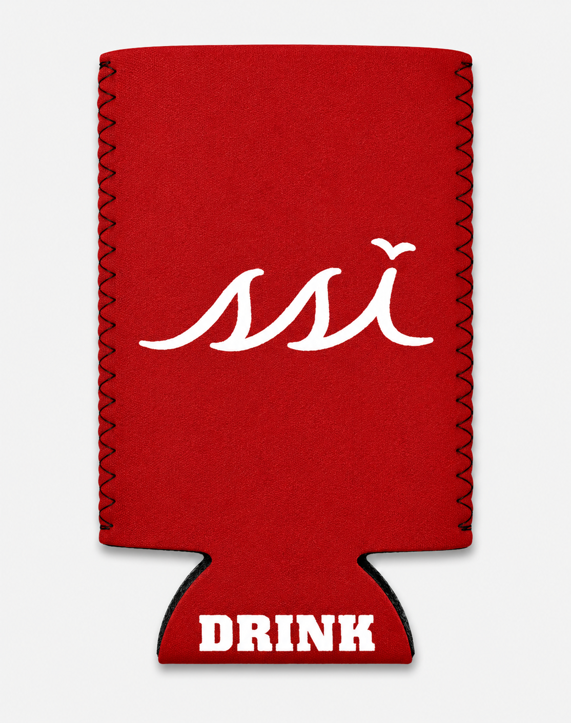 SSI Slim Can Koozie  Red with White Logo
