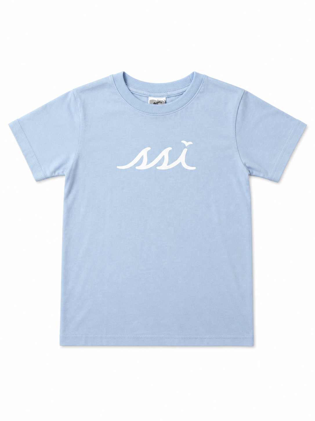 Toddler Sky Blue Tee — White SSI Logo