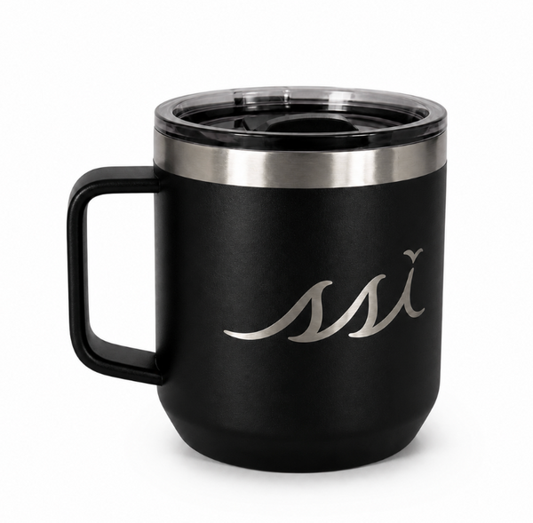 Yukon 16 oz Insulated Coffee Mug — Black with SSI Logo