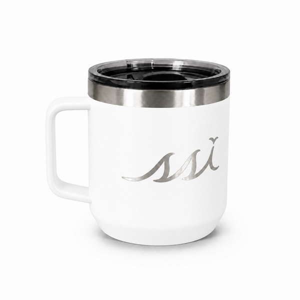 Yukon 16 oz Insulated Coffee Mug — White with SSI Logo