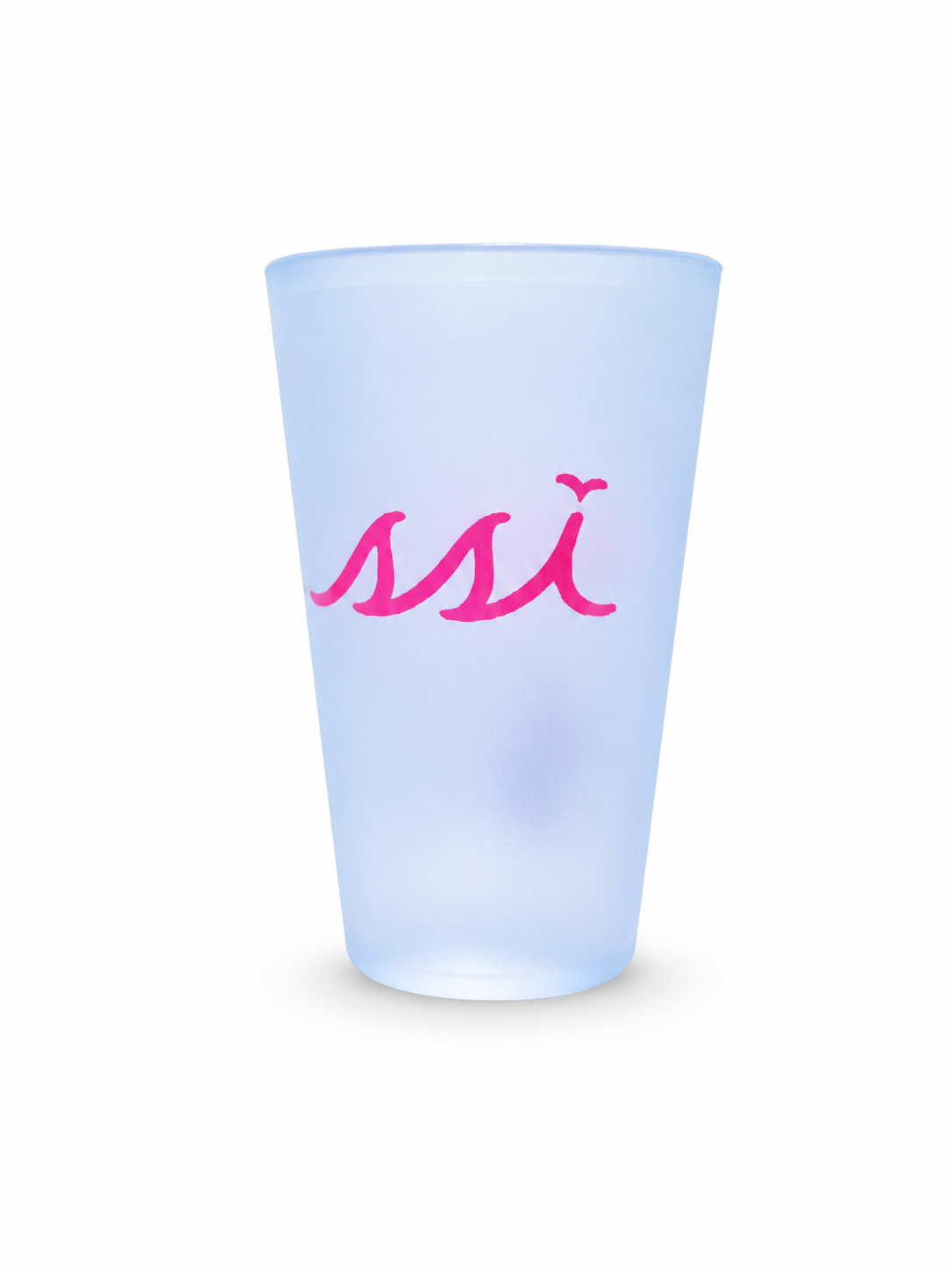 Silipint 16 oz Icicle St. Simons Island Flex Cup — Pink SSI Logo