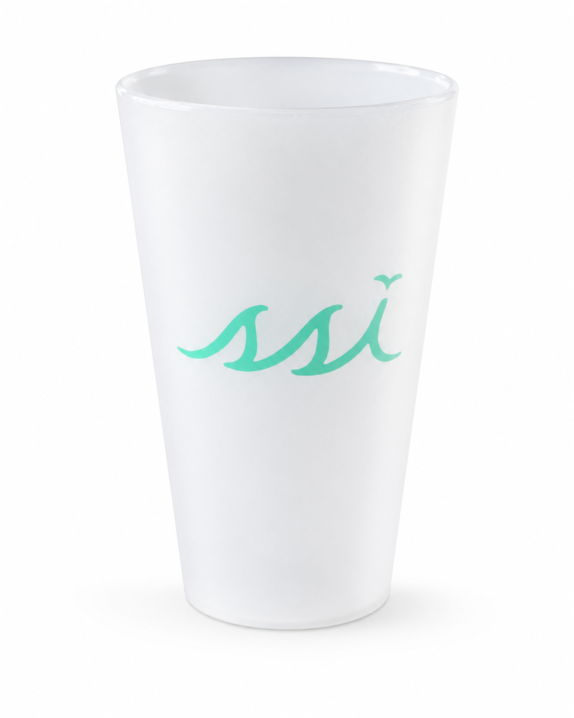 Silipint 16 oz Icicle St. Simons Island Flex Cup — Aqua SSI Logo