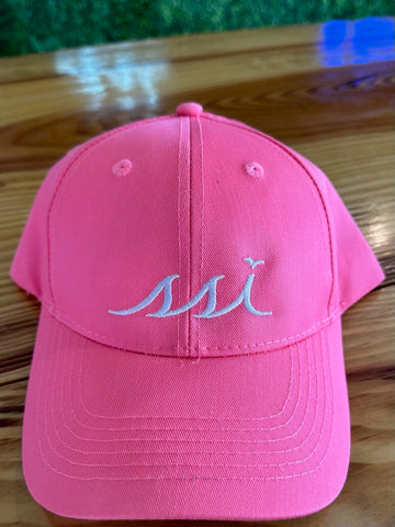 hot pink fitted hat