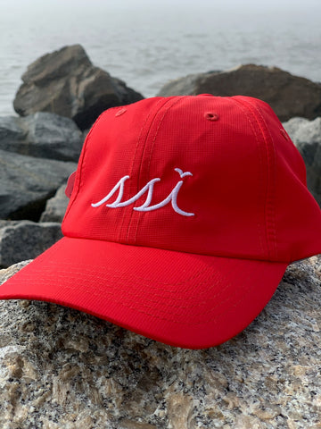 Red Imperial Hat (Regular Size) White logo