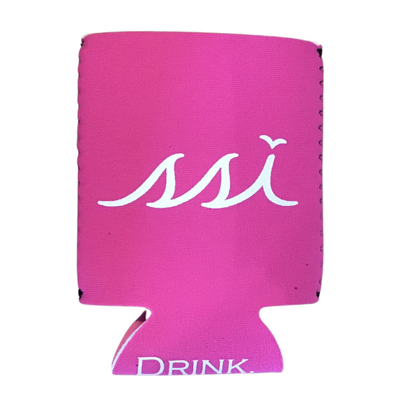 Koozie - Pink With White Logo