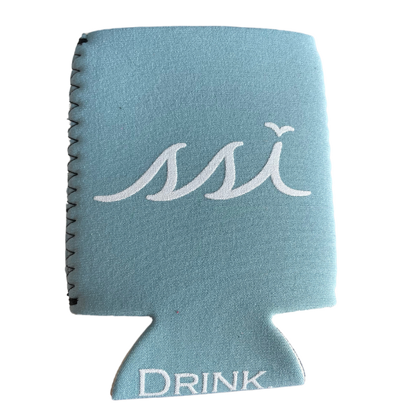 Koozie- Light Blue with White Logo