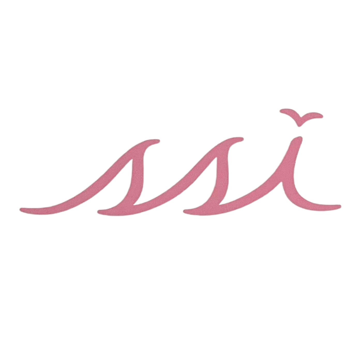 3” pink sticker decal