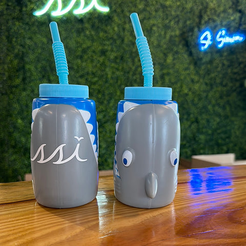 Kids Plastic Shark Cup Plastic kids cups