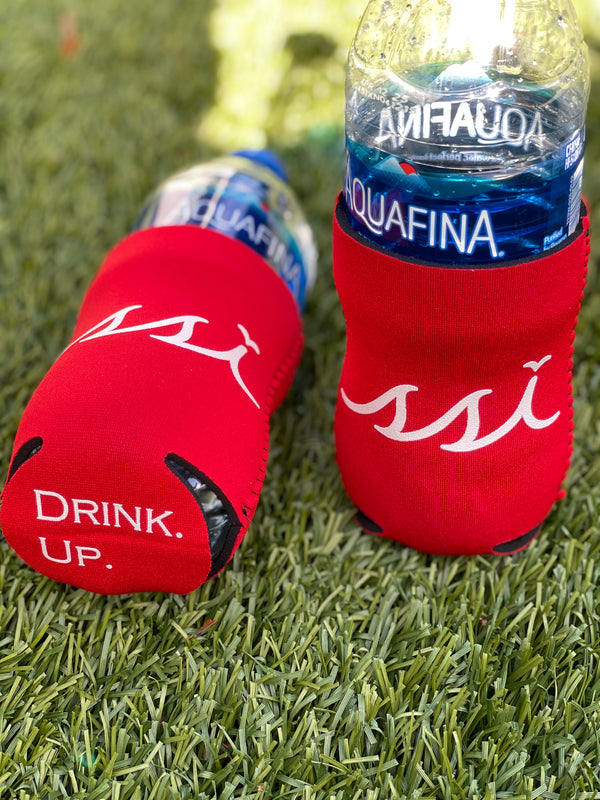 SSI Koozie Red with White logo