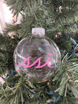 Large Clear Ornament