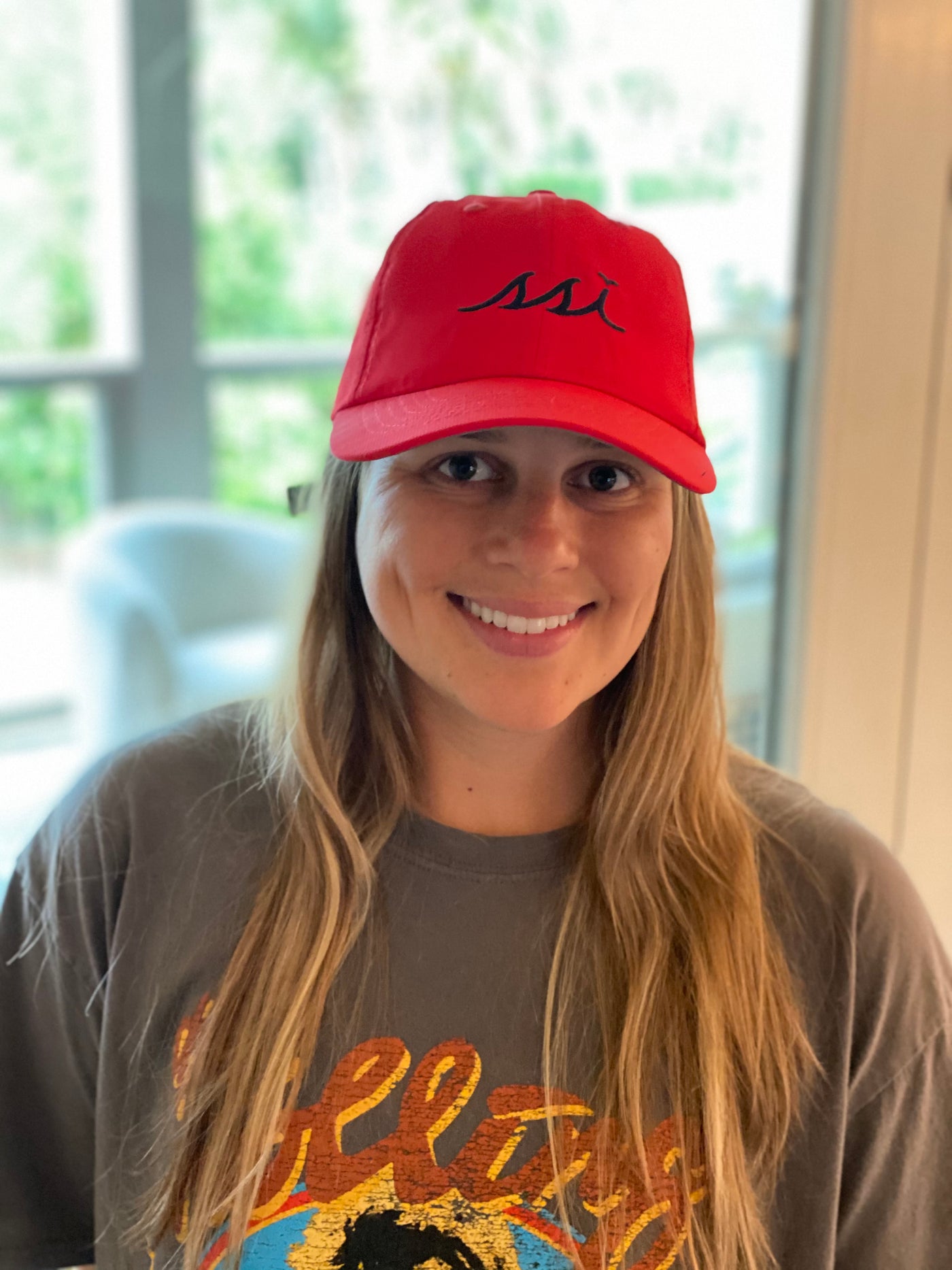 Red Imperial Hat (Regular Size) Black logo