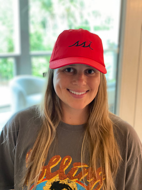 Red Imperial Hat (Regular Size) Black logo