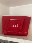 Red Cooler Tote