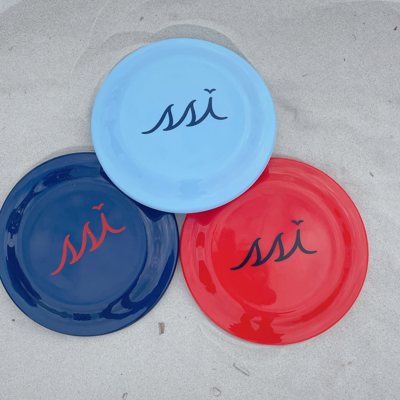 Navy Frisbee Disk with red logo