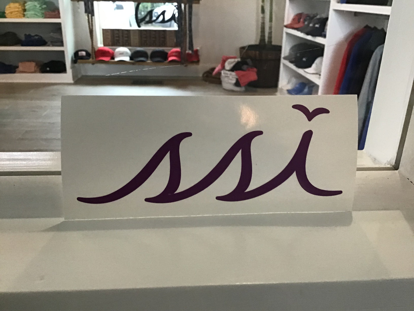 Purple 6” decal logo