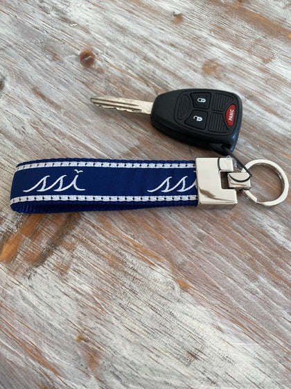 Key Chain Navy and White