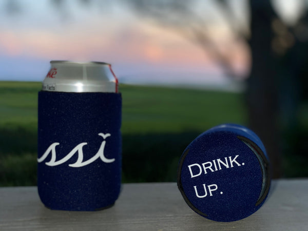 Koozie - Navy with White Logo
