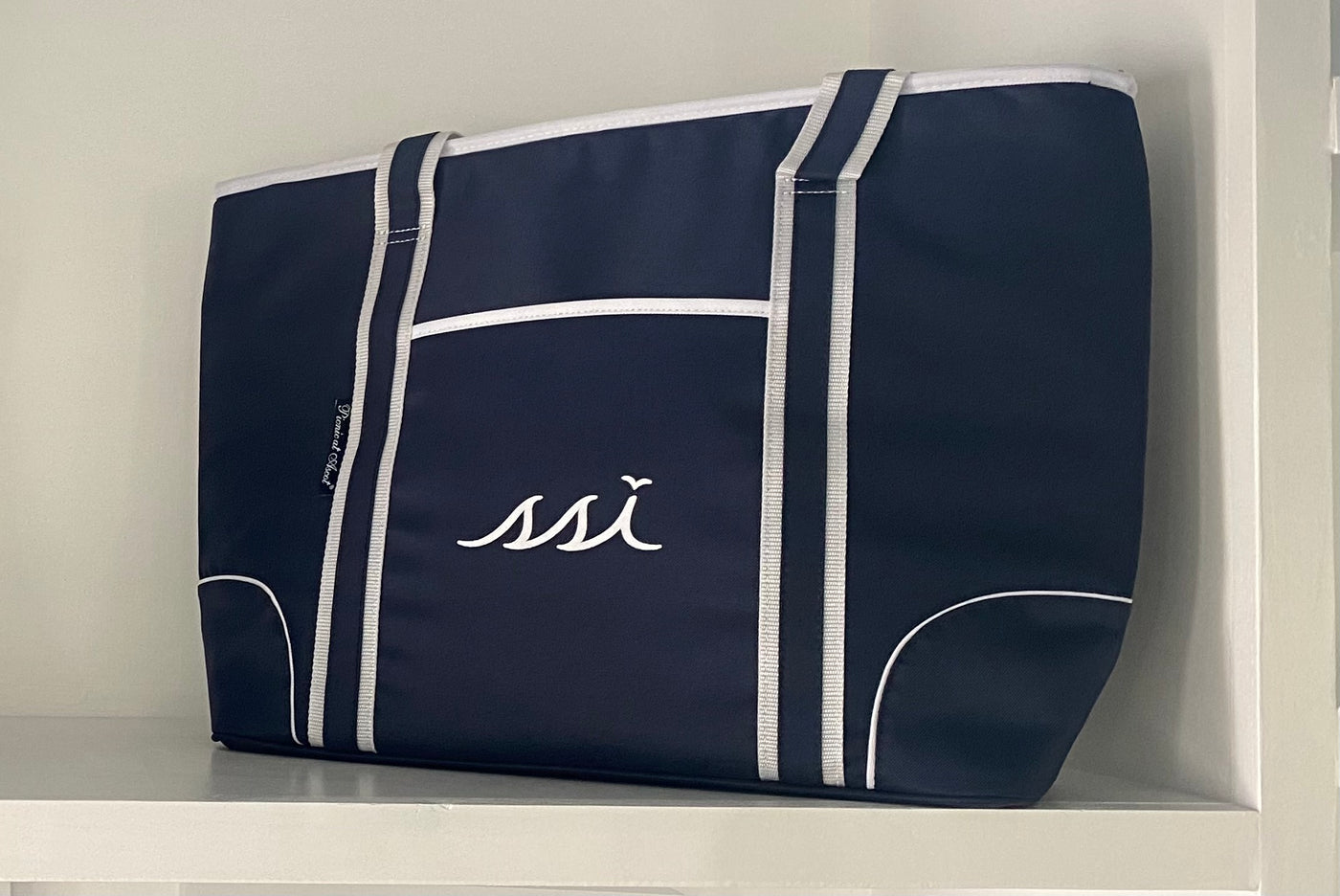 Navy Cooler Tote