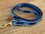 Dog Leash - Navy and White