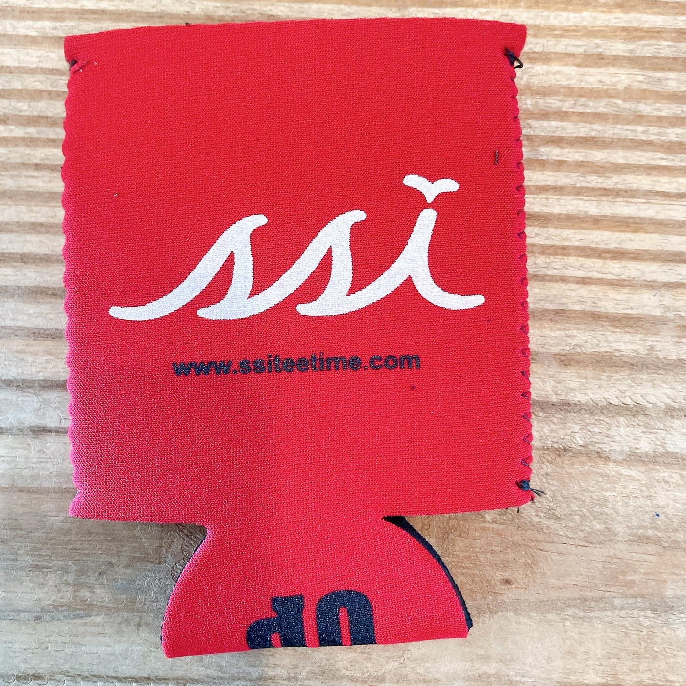 SSI Koozie State Outline Red / White logo