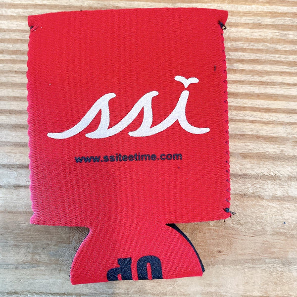 SSI Koozie State Outline Red / White logo