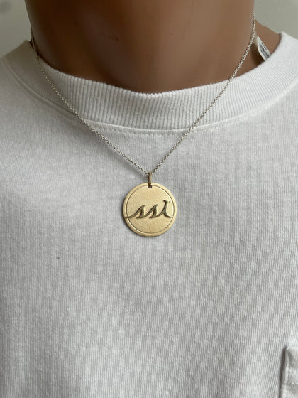 10 Karat Yellow Gold custom logo pendant
