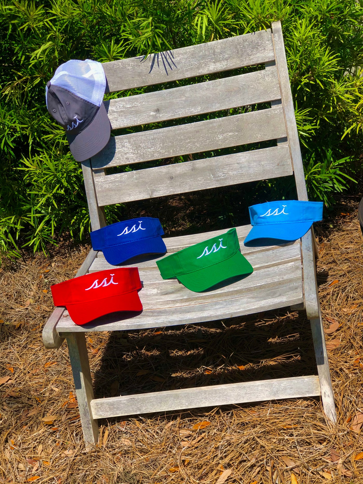 Kelly Green Adult Visor with White Logo- Outdoor Cap