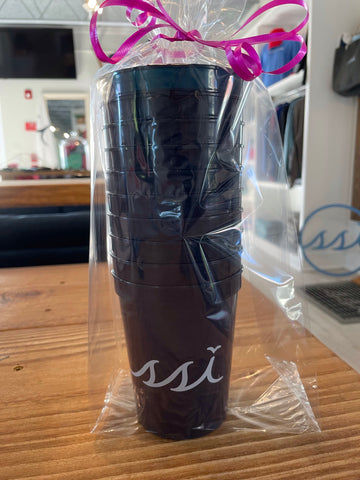 16oz Stadium Cups Navy with White 10 Pack