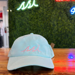 Hat- Imperial (Small Fit) Robins Egg / pink logo