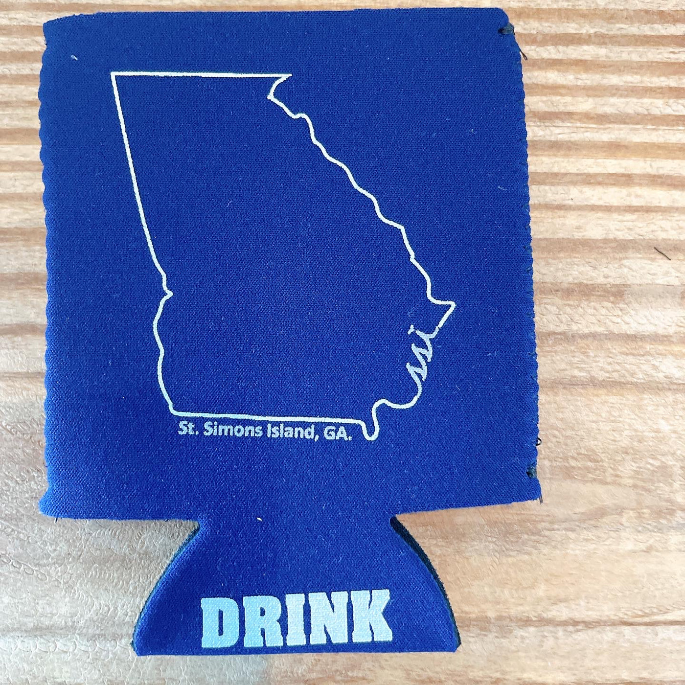 SSI Koozie State Outline Royal Blue / Grey logo
