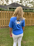 Adult Crab T-Shirt Royal Blue