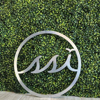 18”Round Metal Logo Sign