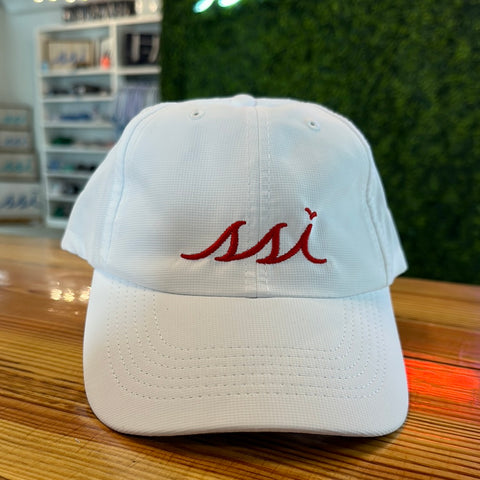 White Imperial Hat (Regular Size) Red logo